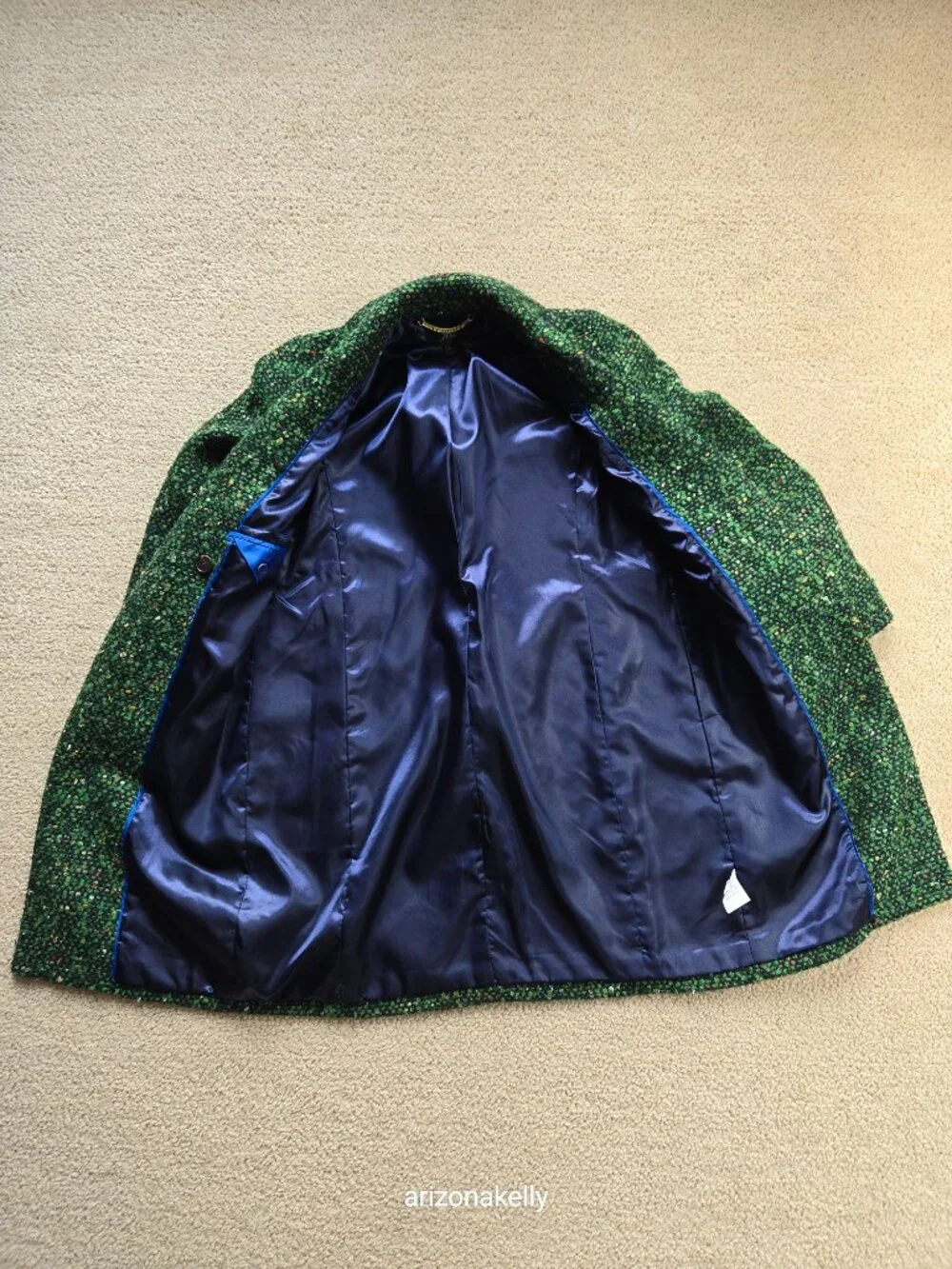 NWOT J. Crew Daphne Topcoat in Italian Tweed *RUNS BIG* Green Wool Blend 00 - Picture 16 of 16